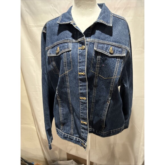 Disney Mickey & Minnie Together Forever Denim Jean Jacket Size XL Love Boho - Picture 6 of 14